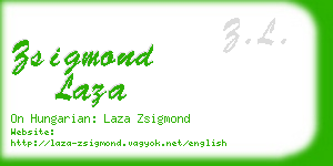 zsigmond laza business card